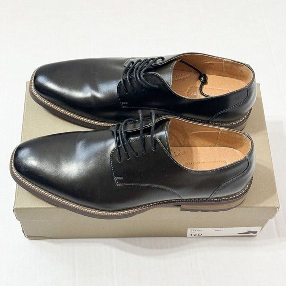 Joseph Abboud NWB Sz 12 Grey Thorton Plain Toe Oxfords Dress Shoes
